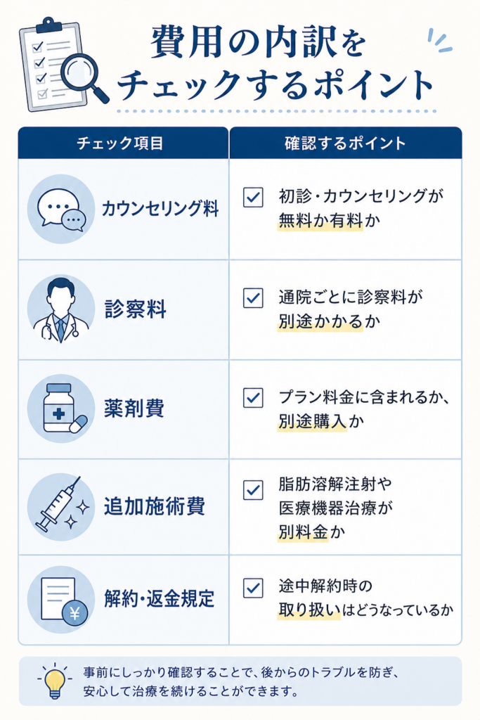 痩身クリニックの費用相場