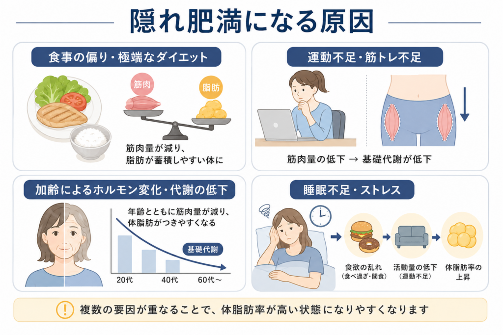 隠れ肥満になる原因