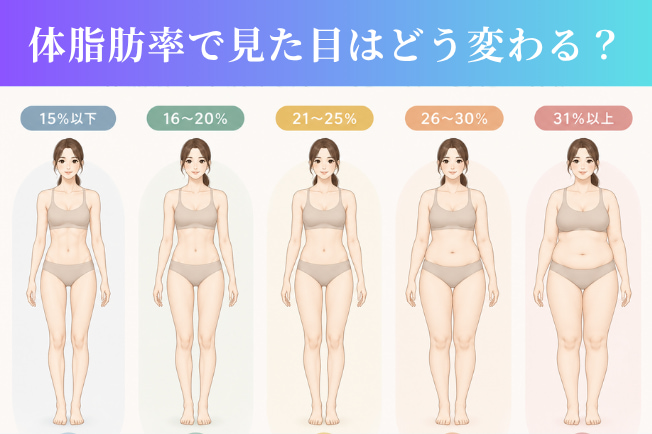 体脂肪率で見た目はどう変わる